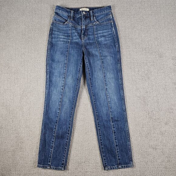 Madewell Classic Straight Jean 25 Medium Wash Denim‎ High Rise - Picture 1 of 10